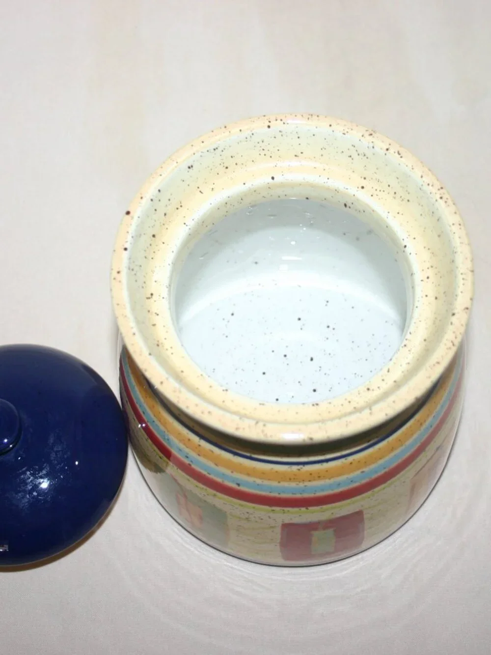 Pfaltzgraff Stoneware Pottery Hand Painted 'Sedona' Small Cookie Jar w/Lid B-328